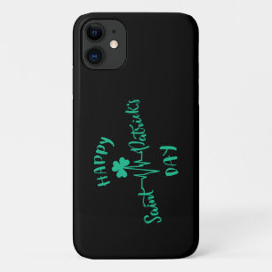 Frohen St. Patrick's Day Herzschlag Puls Kleeblatt Case-Mate iPhone Hülle