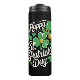 Frohen St. Patrick's Day irische Herkunft St Patty Thermosbecher