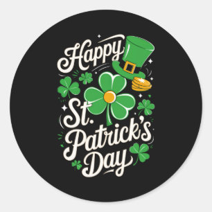 Frohen St. Patrick's Day Irisches Erbe St. Pattys Runder Aufkleber