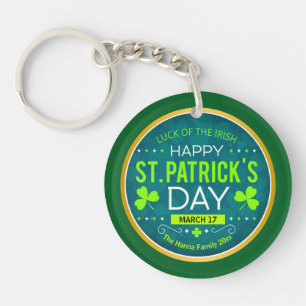 FROHEN ST. PATRICK'S DAY, "IRISCHES GLÜCK" SCHLÜSSELANHÄNGER