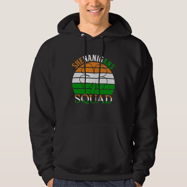 Frohen St. Patrick's Day Irish Shenanigans Squad  Hoodie (Vorderseite)