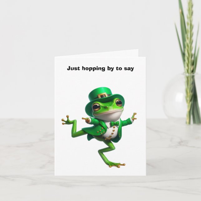 Frohen St. Patrick's Day Karte (Vorderseite)