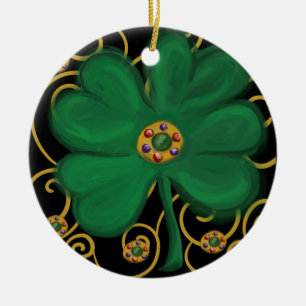 Frohen St. Patrick's Day Keramik Ornament