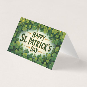 Frohen St. Patrick's Day Kleeblatt Kunst