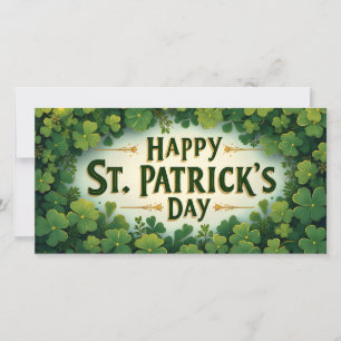 Frohen St. Patrick's Day Kleeblatt Kunst