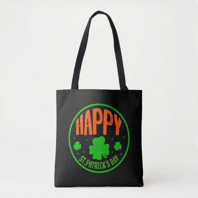 Frohen St. Patrick's Day Kreisdesign (Vorderseite)