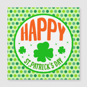 Frohen St. Patrick's Day Kreisdesign-62191 Magnetkarte