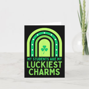 Frohen St. Patrick's Day Lehrer Schule Sankt Patri Karte