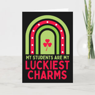 Frohen St. Patrick's Day Lehrer Schule Sankt Patri Karte