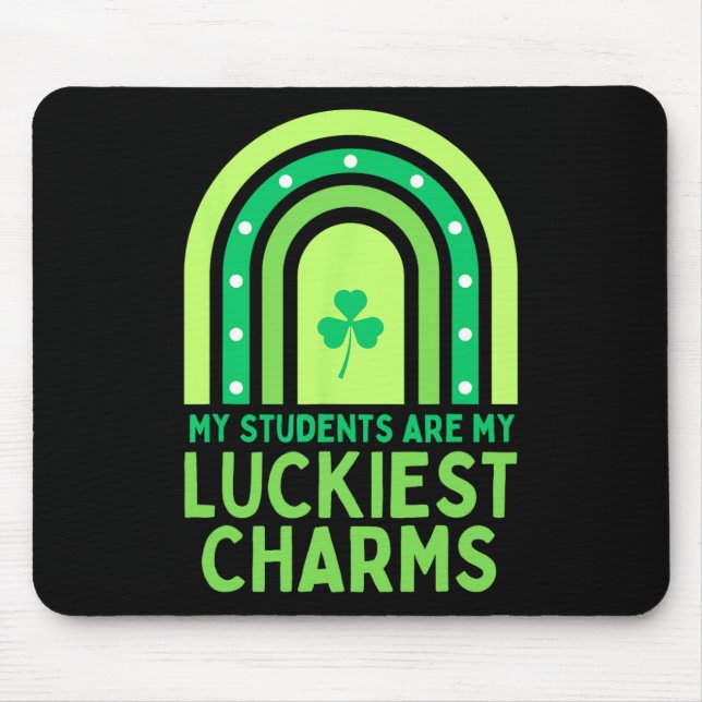 Frohen St. Patrick's Day Lehrer Schule Sankt Patri Mousepad (Vorne)