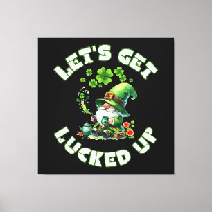 Frohen St. Patrick's Day Leinwanddruck