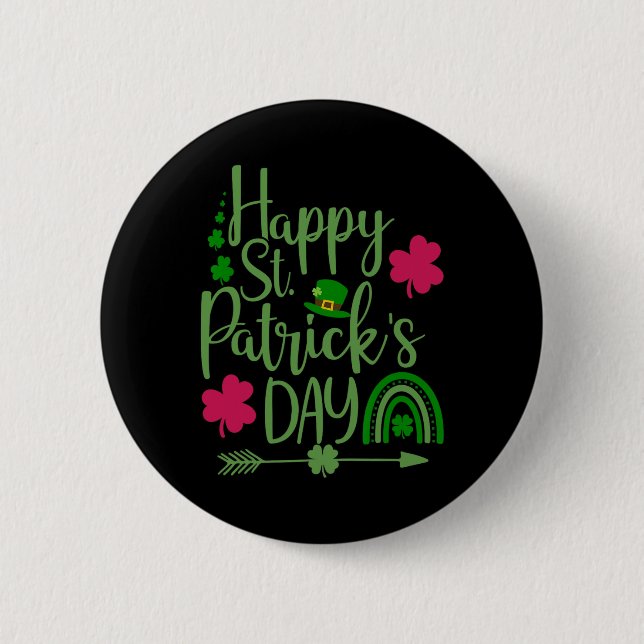 Frohen St. Patrick's Day Lustig Für Frauen  Button (Vorderseite)