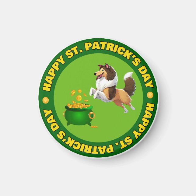 Frohen St. Patrick's Day Magnet (Vorne)