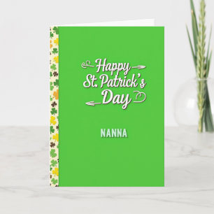 Frohen St. Patrick's Day Nanna Karte