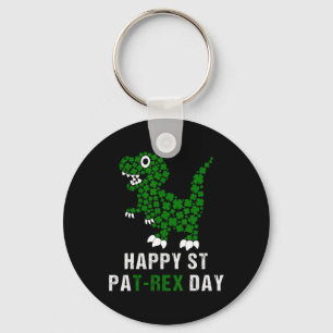 Frohen St. Patrick's Day Patrex T-Rex Dinosaur Lus Schlüsselanhänger