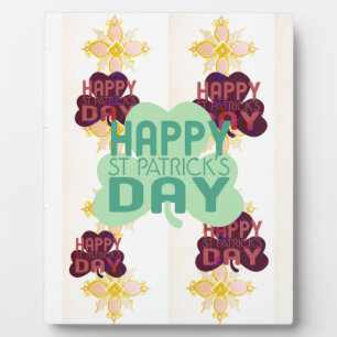 Frohen St. Patrick's Day Schöner Kunstdruck Fotoplatte