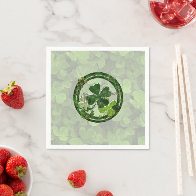 Frohen St. Patrick's Day Serviette (Beispiel)