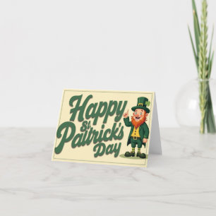 Frohen St. Patrick's Day Süßer Kobold Dankeskarte