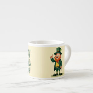 Frohen St. Patrick's Day Süßer Kobold Espressotasse