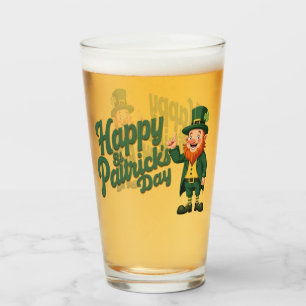 Frohen St. Patrick's Day Süßer Kobold Glas