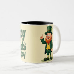 Frohen St. Patrick's Day Süßer Kobold Zweifarbige Tasse