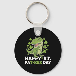 Frohen St. Patrick's Day T-Rex und Shamrocks St Pa Schlüsselanhänger