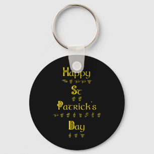 Frohen St. Patrick's Day Taubenscholz Gebärdenspra Schlüsselanhänger