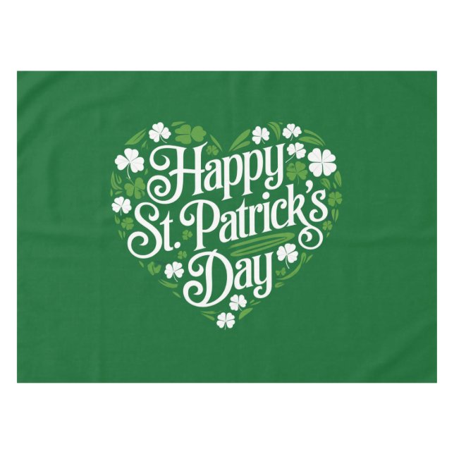 Frohen St. Patrick's Day  Tischdecke (Vorderseite (Horizontal))