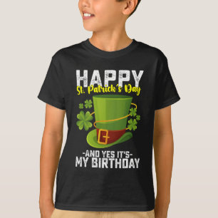 Frohen St. Patrick's Day Und Ja Es Ist Mein Geburt T-Shirt