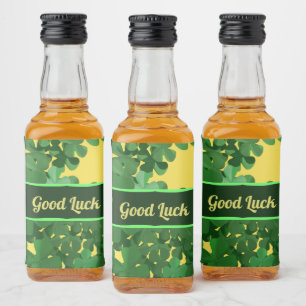 Frohen St. Patrick's Day und viel Glück Alkoholflaschenetikett