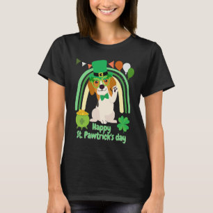 Frohen St. Patrick's Tag Beagle-Hund mit C-Kleeblä T-Shirt