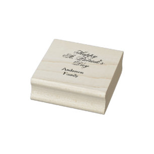 Frohen St. Patrick's Tag Familienname grün minimal Gummistempel