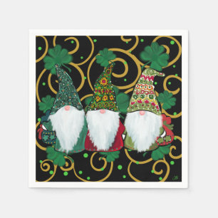 Frohen St. Patricks Tag GNOMES Serviette