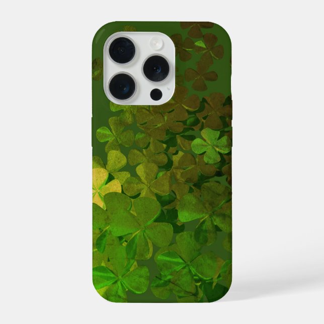 Frohen St. Patricks Tag,irische Shamrocks iPhone Hülle (Rückseite)