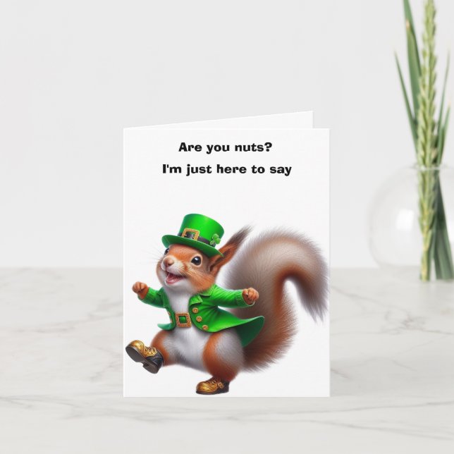 Frohen St. Patrick's Tag Karte (Vorderseite)