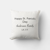 Frohen St. Patrick's Tag Namen Familienort einfach