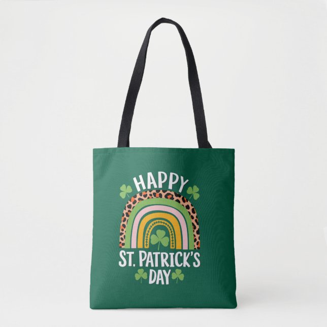 Frohen St. Patricks Tag Regenbogen Kleeblatt  (Vorderseite)