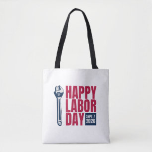 Frohen Tag der Arbeit 2026 Wrench-Tragetasche