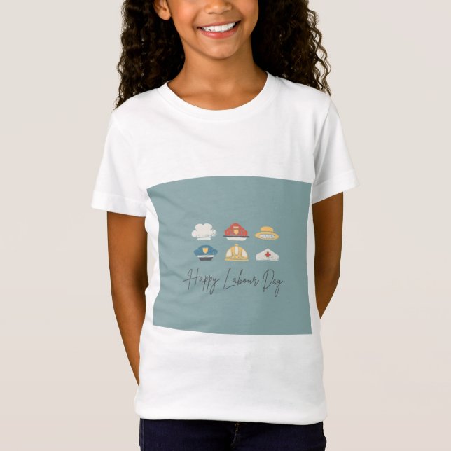 Frohen Tag der Arbeit Design  T-Shirt (Vorderseite)