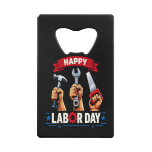 Frohen Tag der Arbeit Geldbeutel Flaschenöffner