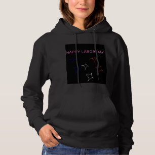 Frohen Tag der Arbeit Patrioten Schwarzer Hoodie