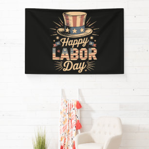 Frohen Tag der Arbeit Patriotische Feier Banner