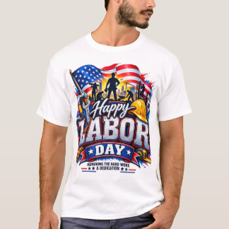 Frohen Tag der Arbeit – Patriotische harte Arbeit T-Shirt