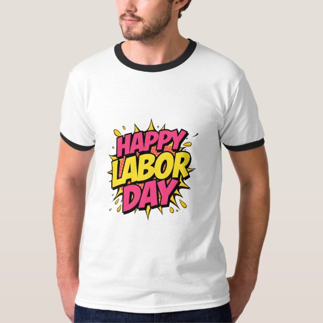 Frohen Tag der Arbeit T-Shirt (Vorderseite)