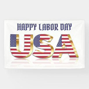 Frohen Tag der Arbeit USA Typografie Banner