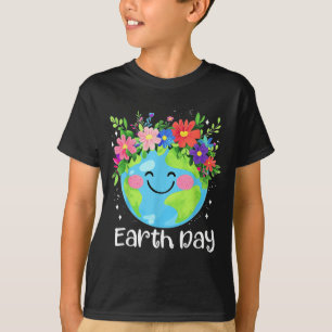 Frohen Tag der Erde 2025 Süßer Tag der Erde Kinder T-Shirt