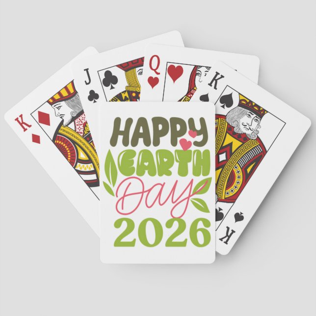 Frohen Tag der Erde 2026 Spielkarten (Rückseite)