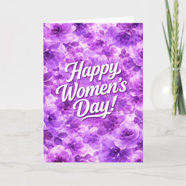 Frohen Tag der Frauen Karte (Vorderseite)