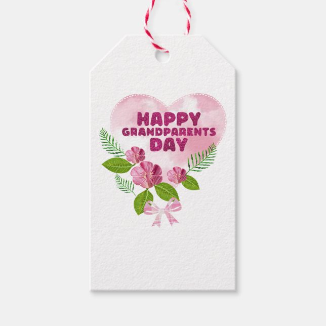 Frohen Tag der Großeltern Geschenkanhänger (Vorderseite)