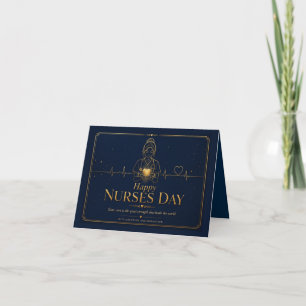Frohen Tag der Krankenpfleger Luxus Gold Krankensc Dankeskarte
